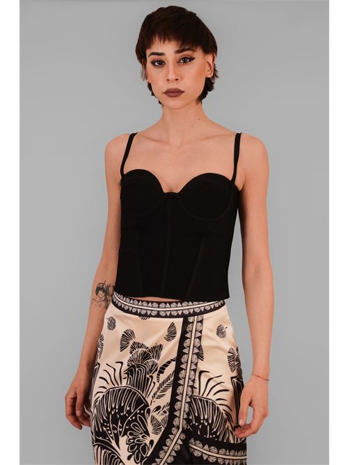Bustier in guaina elastica twins fantasy | T4555BLACK